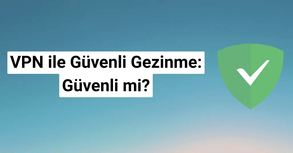 VPN kullanarak internet tarayıcısında güvenli bir şekilde gezebilmek için bilgi ve koruma simgesi.